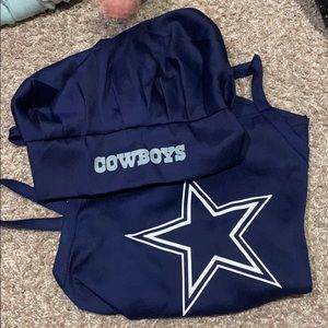 NWOT✨ Dallas Cowboys apron and chefs hat